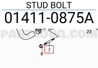 Suzuki 014110875A STUD BOLT