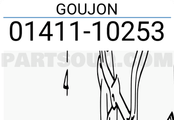 Suzuki 0141110253 GOUJON