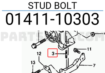 Suzuki 0141110303 STUD BOLT