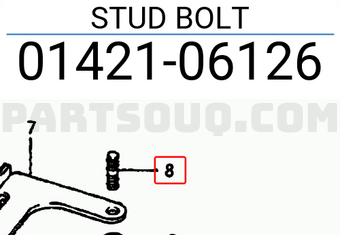 Suzuki 0142106126 STUD BOLT