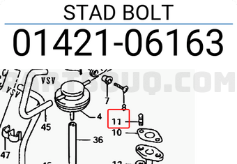Suzuki 0142106163 STAD BOLT