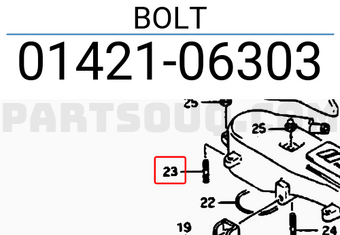 Suzuki 0142106303 BOLT