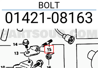 Suzuki 0142108163 BOLT