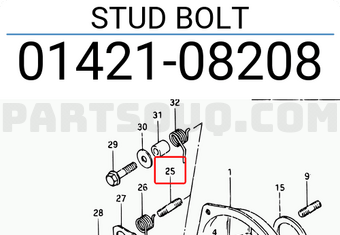 Suzuki 0142108208 STUD BOLT
