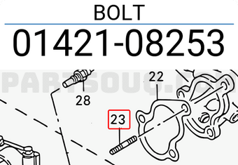 Suzuki 0142108253 BOLT