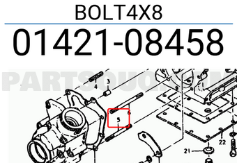 Suzuki 0142108458 BOLT4X8