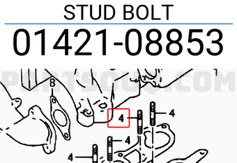 Suzuki 0142108853 STUD BOLT