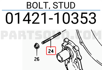 Suzuki 0142110353 BOLT, STUD