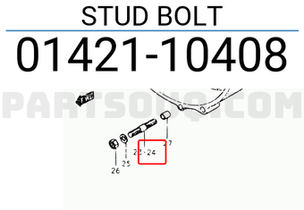 Suzuki 0142110408 STUD BOLT