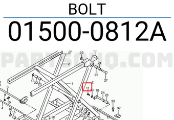Suzuki 015000812A BOLT