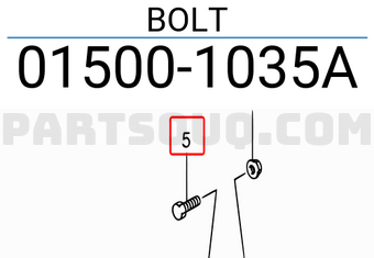 Suzuki 015001035A BOLT