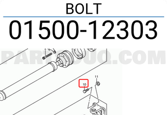 Suzuki 0150012303 BOLT