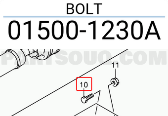 Suzuki 015001230A BOLT