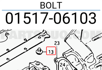 Suzuki 0151706103 BOLT