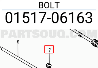 Suzuki 0151706163 BOLT