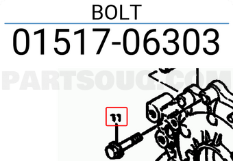 Suzuki 0151706303 BOLT