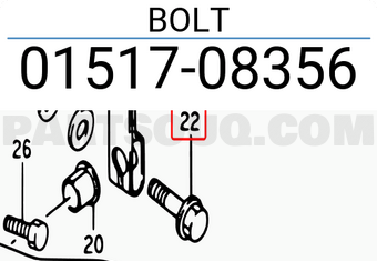 Suzuki 0151708356 BOLT