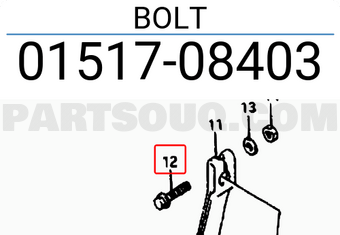 Suzuki 0151708403 BOLT