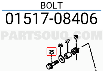 Suzuki 0151708406 BOLT