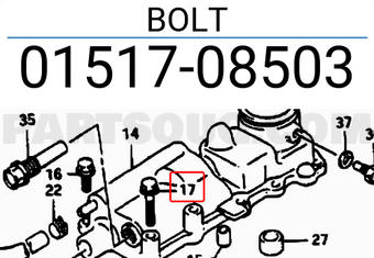 Suzuki 0151708503 BOLT