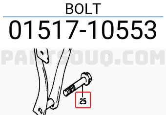 Suzuki 0151710553 BOLT