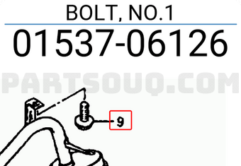 Suzuki 0153706126 BOLT, NO.1