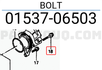 Suzuki 0153706503 BOLT