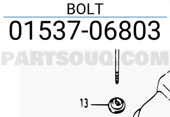 Suzuki 0153706803 BOLT