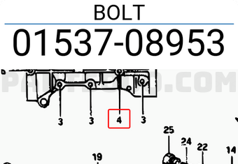 Suzuki 0153708953 BOLT