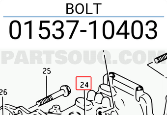 Suzuki 0153710403 BOLT