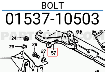 Suzuki 0153710503 BOLT