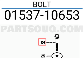 Suzuki 0153710653 BOLT