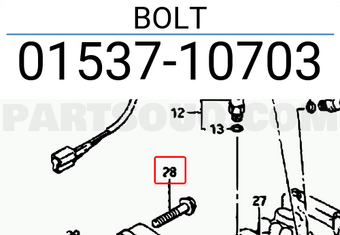 Suzuki 0153710703 BOLT