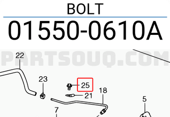 Suzuki 015500610A BOLT