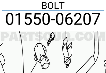 Suzuki 0155006207 BOLT