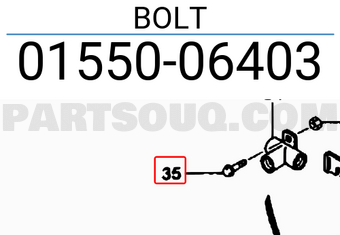 Suzuki 0155006403 BOLT