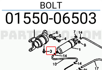 Suzuki 0155006503 BOLT