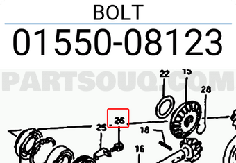 Suzuki 0155008123 BOLT