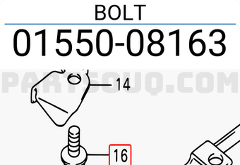 Suzuki 0155008163 BOLT