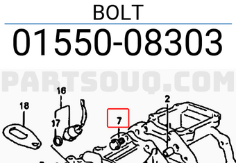 Suzuki 0155008303 BOLT