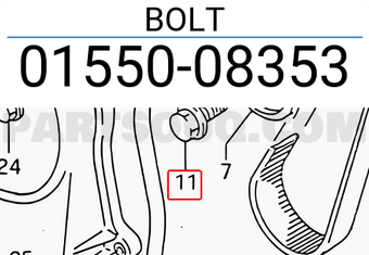 Suzuki 0155008353 BOLT