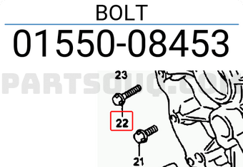 Suzuki 0155008453 BOLT