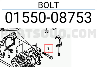 Suzuki 0155008753 BOLT