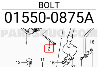 Suzuki 015500875A BOLT