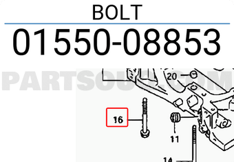 Suzuki 0155008853 BOLT