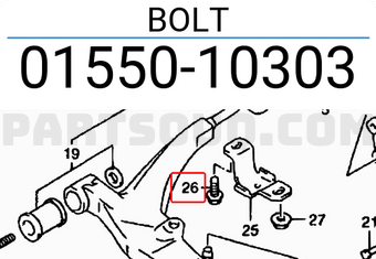 Suzuki 0155010303 BOLT