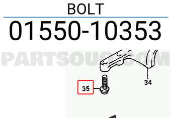 Suzuki 0155010353 BOLT