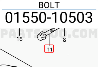 Suzuki 0155010503 BOLT