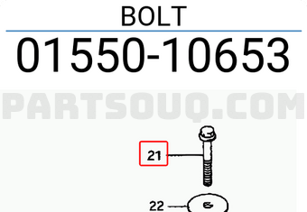 Suzuki 0155010653 BOLT