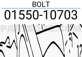 Suzuki 0155010703 BOLT